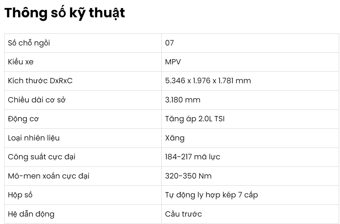 Screenshot 2023 10 26 094746 Volkswagen Viloran: MPV Hoàn Hảo Kết hợp Giữa Sự Sang Trọng Và Hiệu Năng